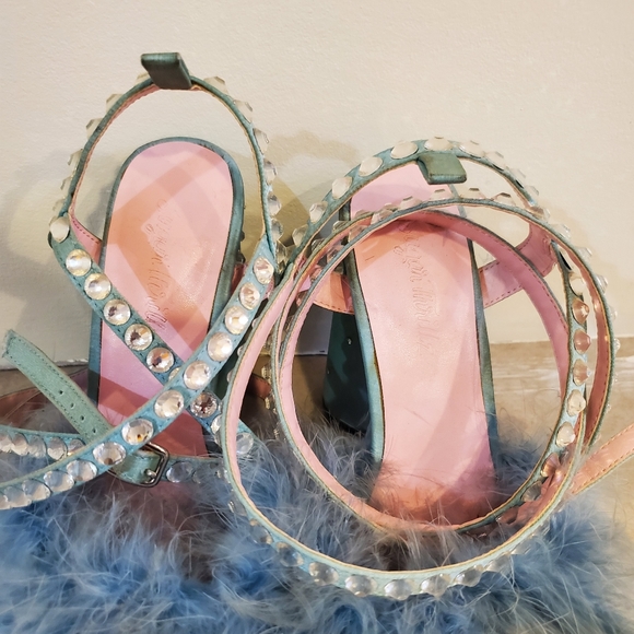 Boudior baby fluffy heels dollskill sugar thrillz blue - Picture 5 of 15
